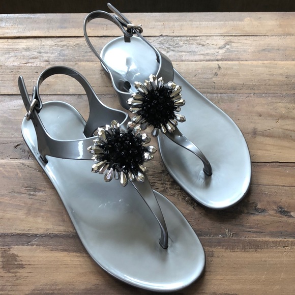 Coach Shoes - Coach Silver Sandals Size 7